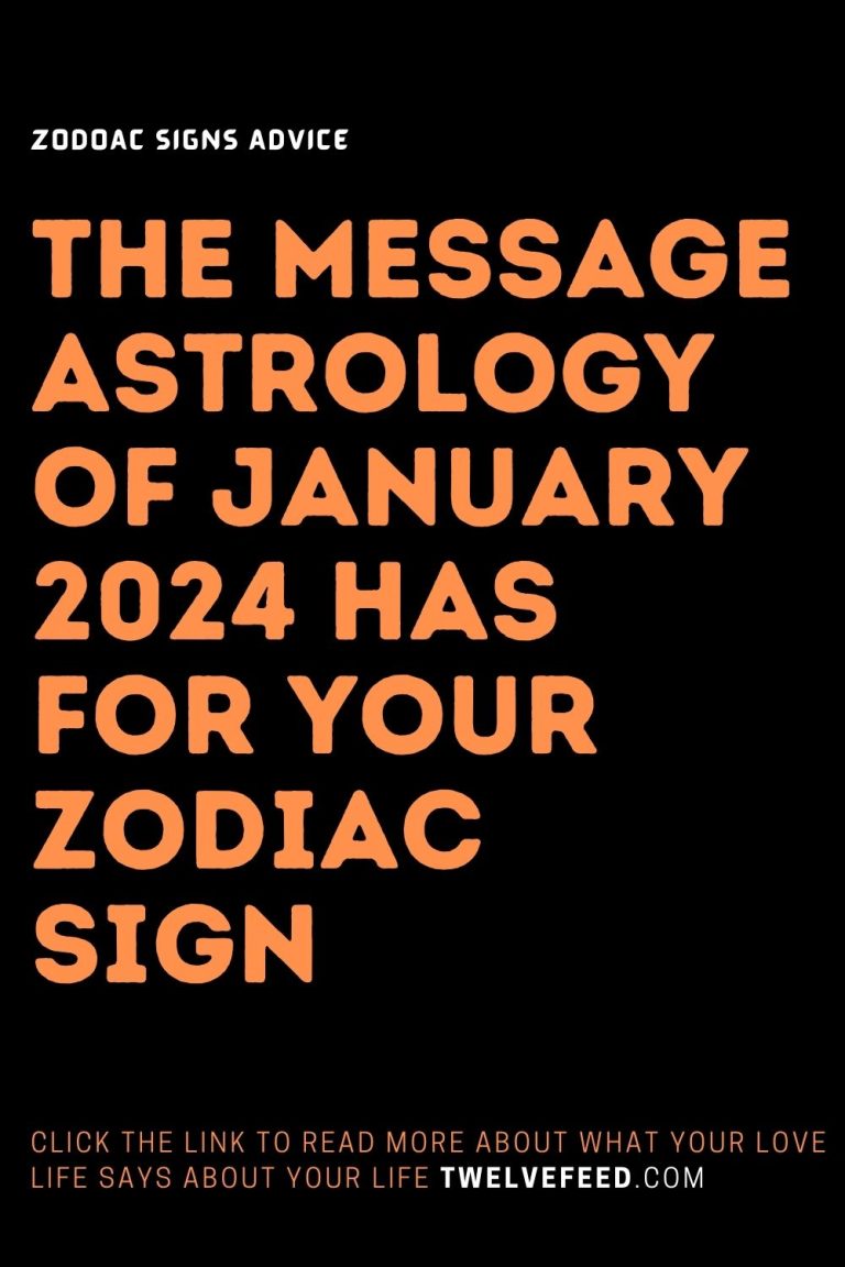 The Message Astrology Of January 2024 Has For Your Zodiac Sign The