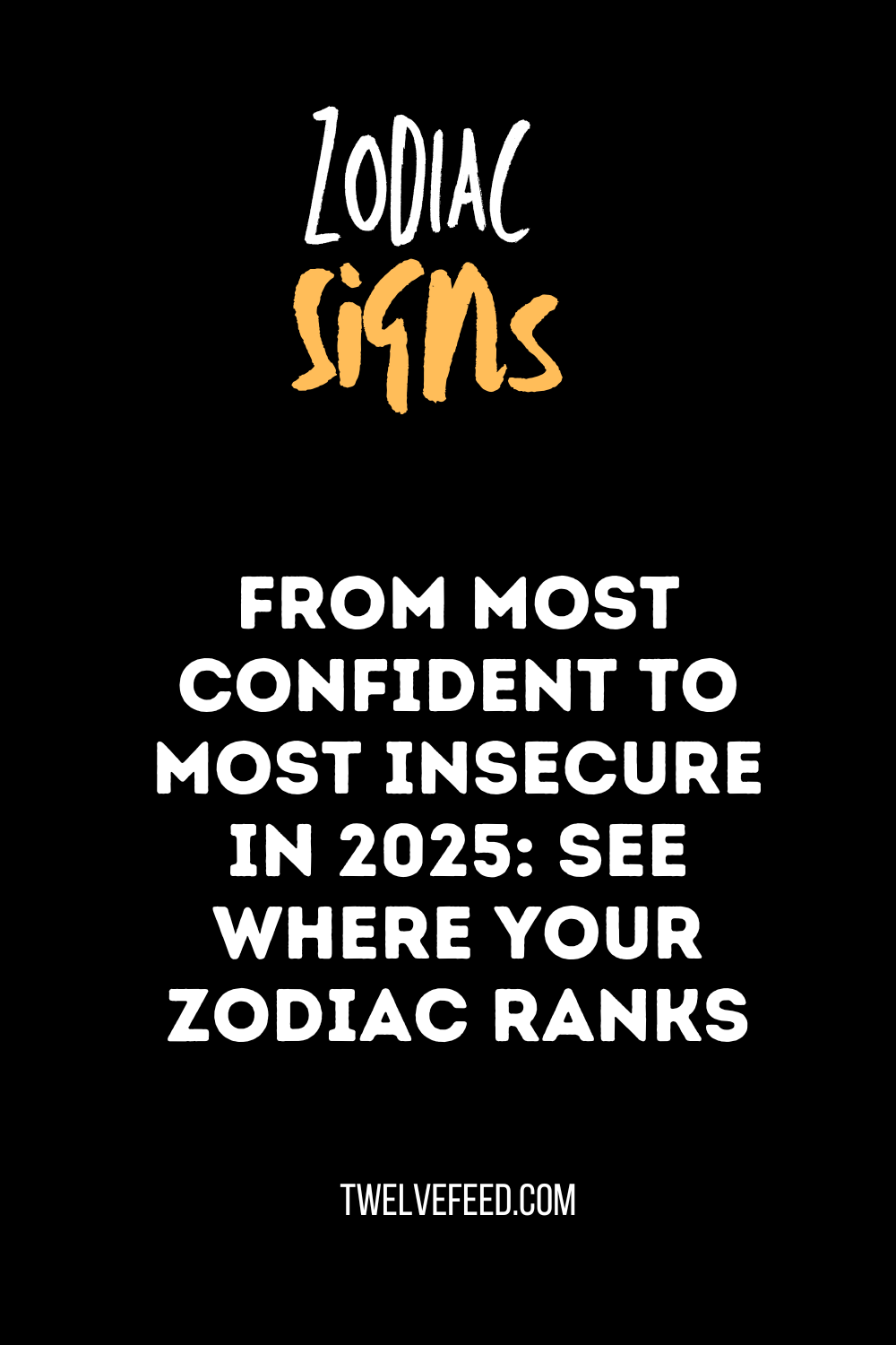 From Most Confident To Most Insecure In 2025: See Where Your Zodiac Ranks