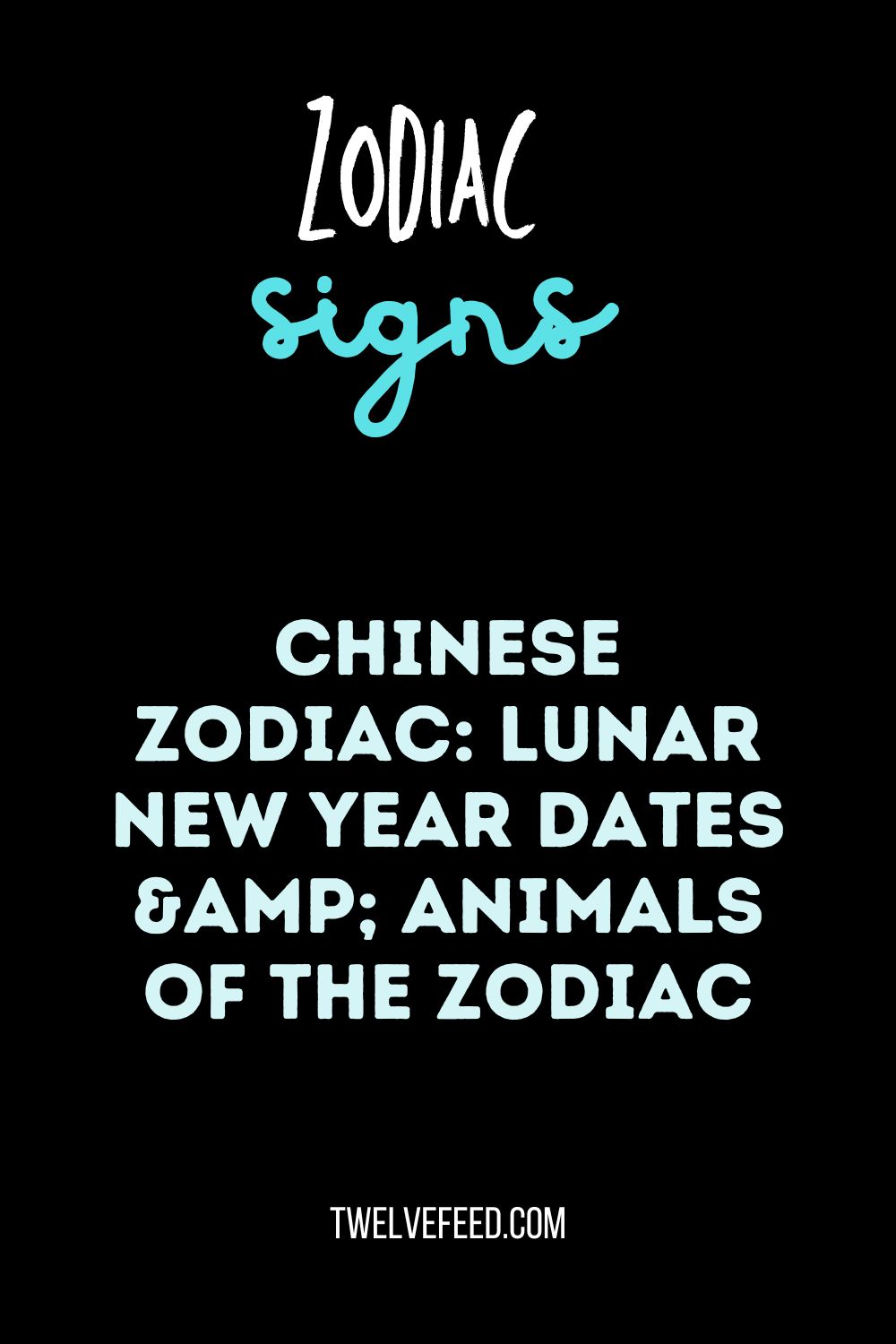 Chinese Zodiac: Lunar New Year Dates & Animals of the Zodiac